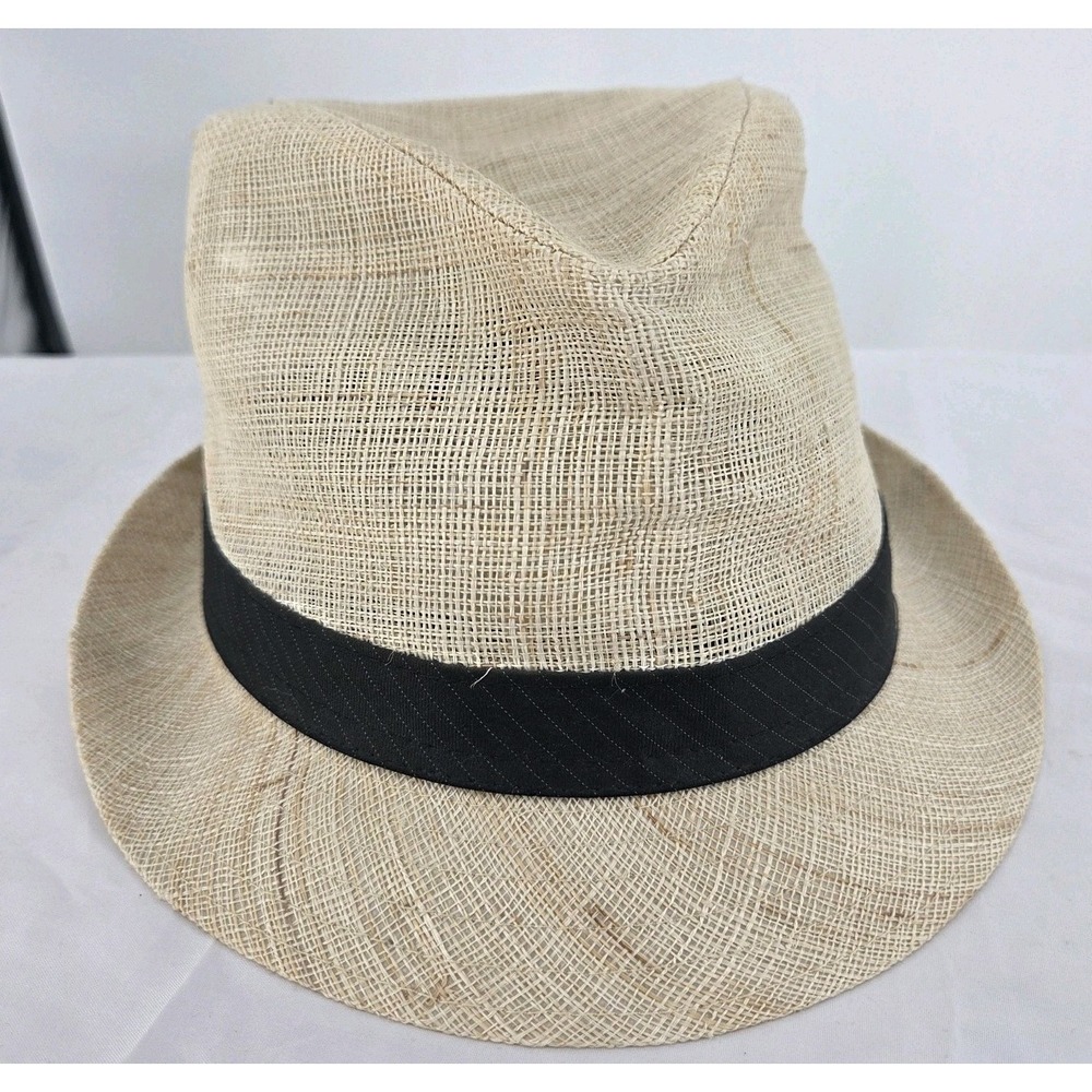 Free‎ Authority Outdoors Straw Hat L/XL Black Pinstripe Ribbon